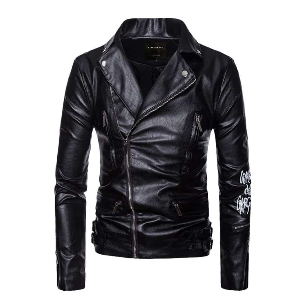 ジャケット・アウター 00s comme ca ism leather riders jacket Lishow Fashion Men's Biker Rider Motorcycle Motorbike Rocker